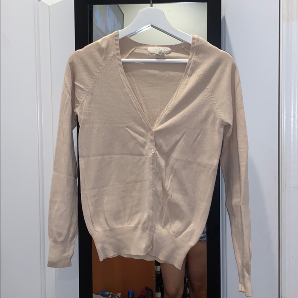 nude cardigan